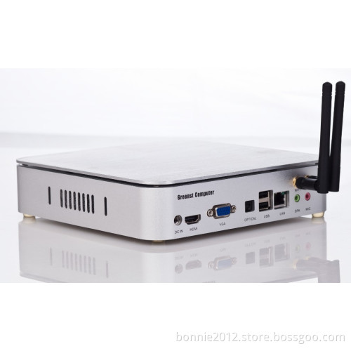 Mini PC Pure Alloy Case D2550 1.8G CPU 2G Memory and 16G SSD